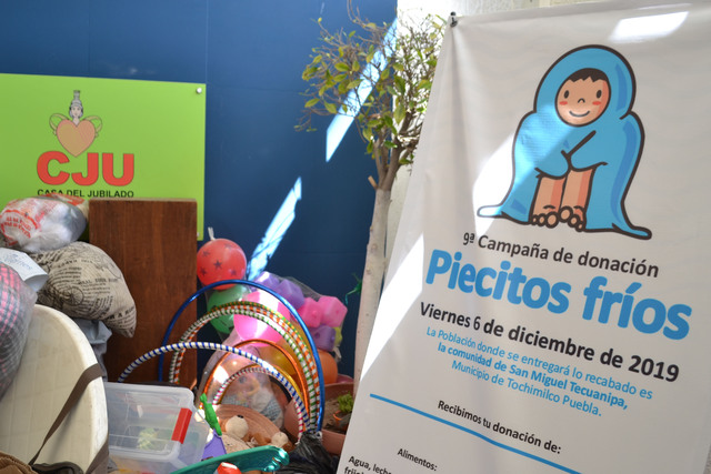 Foto: BUAP  Piecitos fríos, una campaña en apoyo para comunidades vulnerables