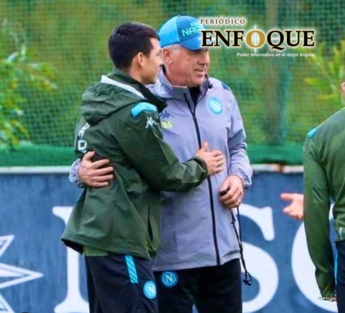 Foto: Cortesía Chucky Lozano tuvo emotiva despedida con Carlo Ancelotti