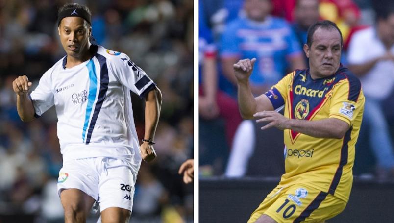 Foto: Cortesía Ronaldinho llega a Morelos para jugar partido benéfico con el 'Cuau'