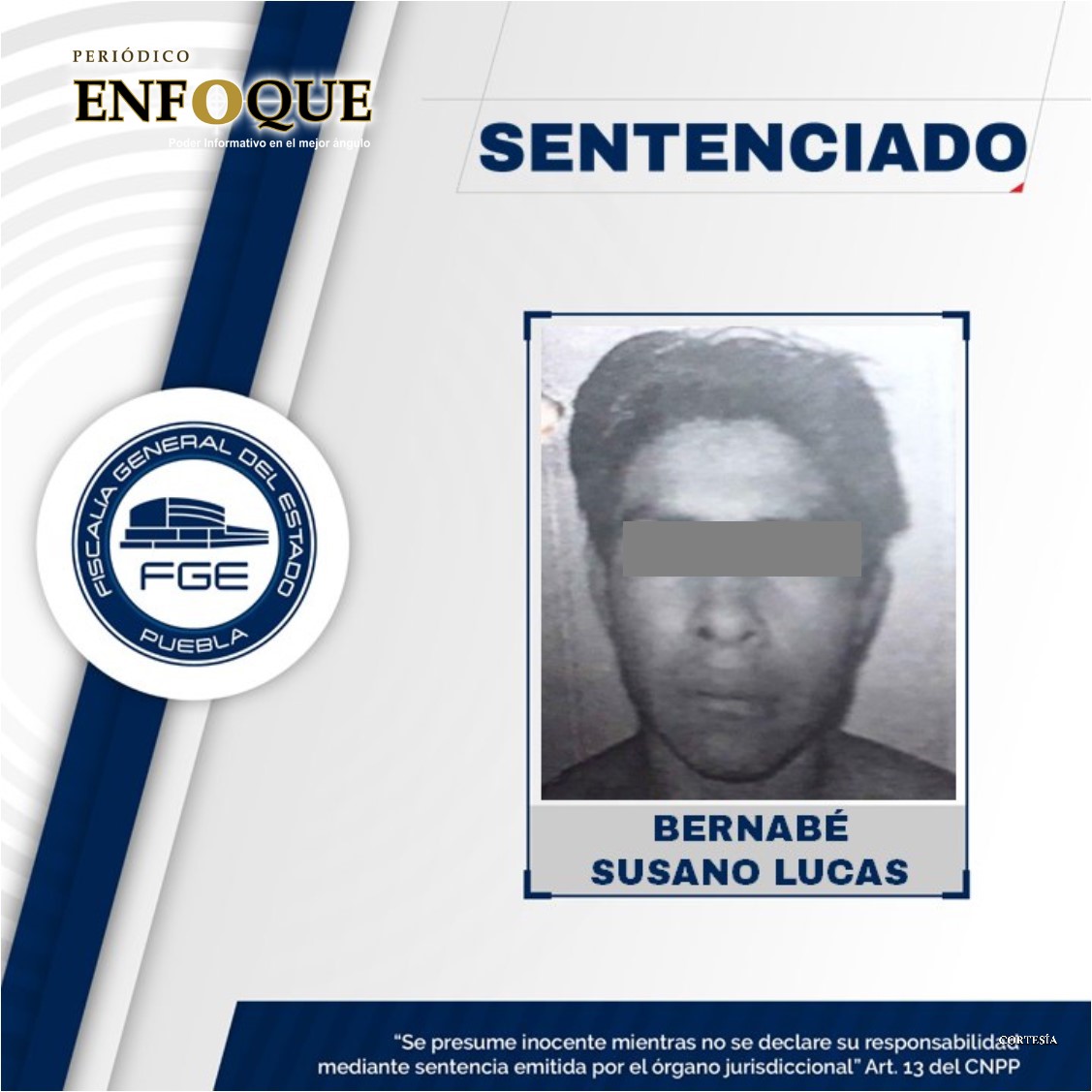 Foto: Cortesía FGE Sentencian a sujeto que atacó a su ex pareja en Amozoc