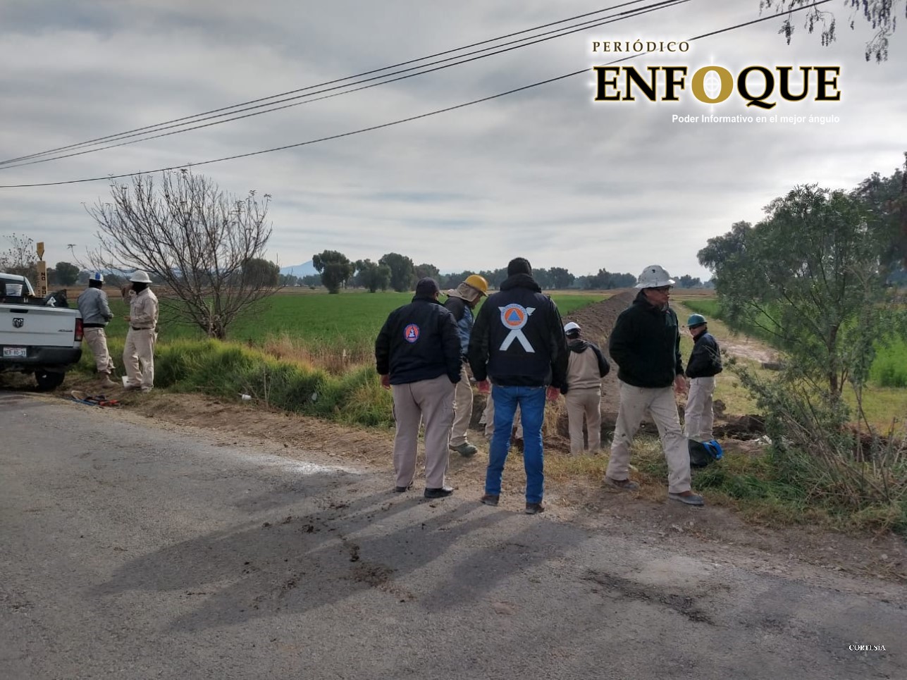 Foto: Cortesía Atiende Protección Civil fugas de Gas LP en Tepeaca y Acatzingo